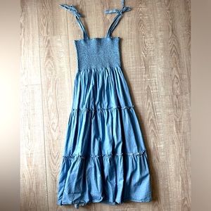 Pink Lily blue maxi dress